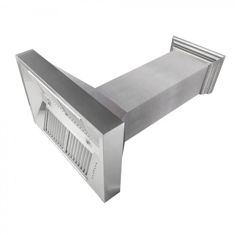 ZLINE 36" Snow Finish Stainless Range Hood with Snow Finish Shell, 8654SN-36 by Farmhouse Kitchen and Bath
