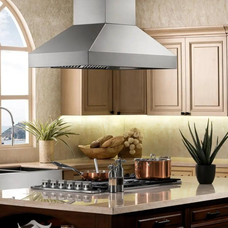 ZLINE 36" Stainless Steel Island Range Hood, 597i-36 by Farmhouse Kitchen and Bath
