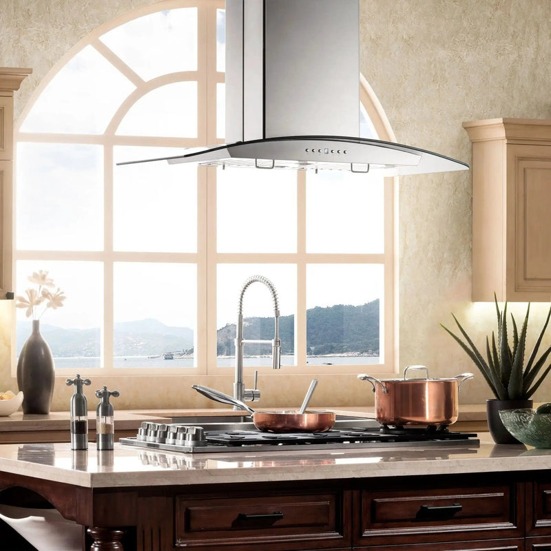 ZLINE 36" Stainless Steel Island Range Hood GL14i-36 by Farmhouse Kitchen and Bath