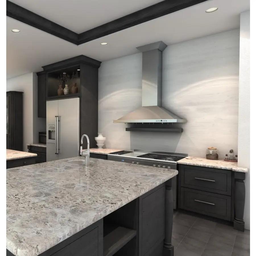 ZLINE 36" Stainless Steel Wall Range Hood, Crown Molding, KBCRN-36 by Farmhouse Kitchen and Bath