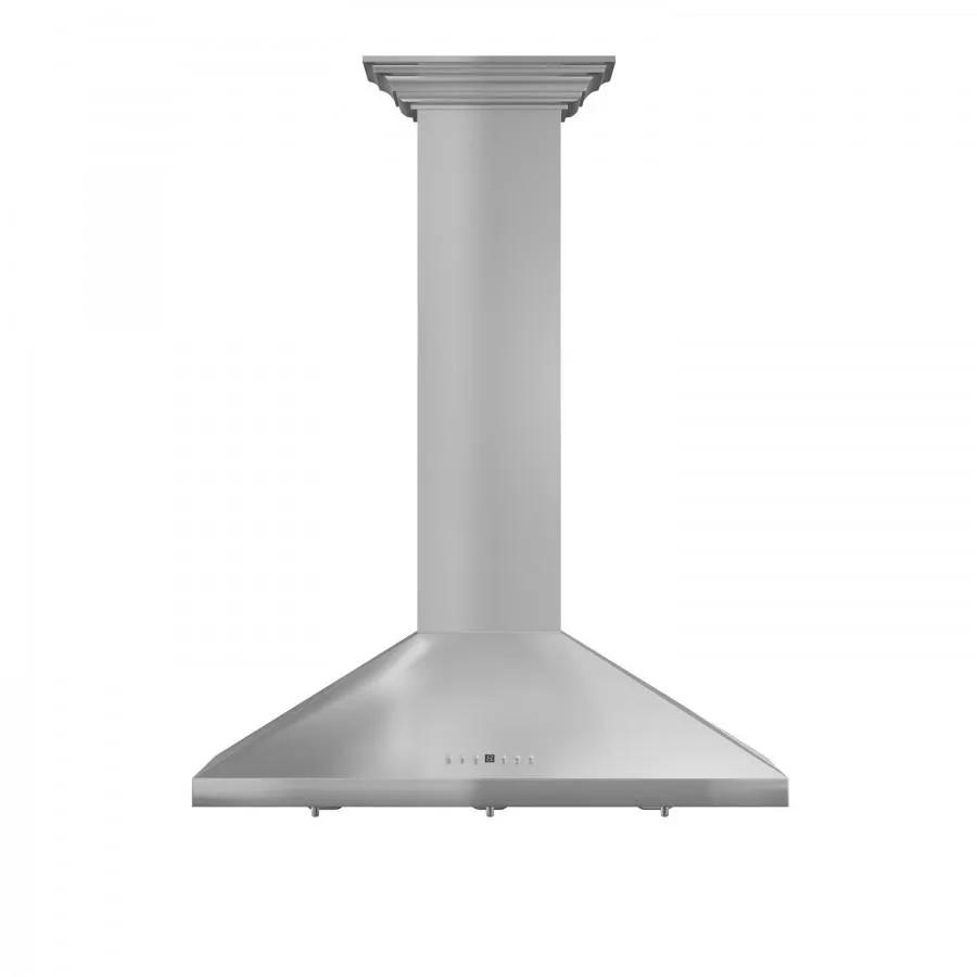 ZLINE 36" Stainless Steel Wall Range Hood, Crown Molding, KL2CRN-36 by Farmhouse Kitchen and Bath