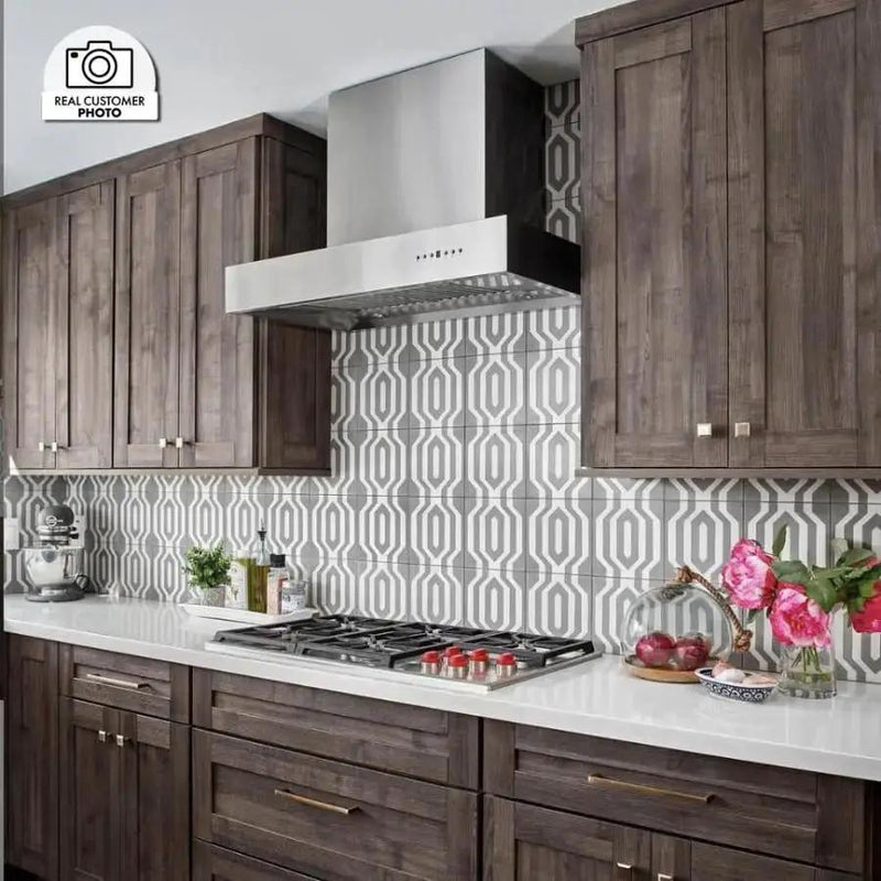 ZLINE 36" Stainless Steel Wall Range Hood, KECOM-36 by Farmhouse Kitchen and Bath