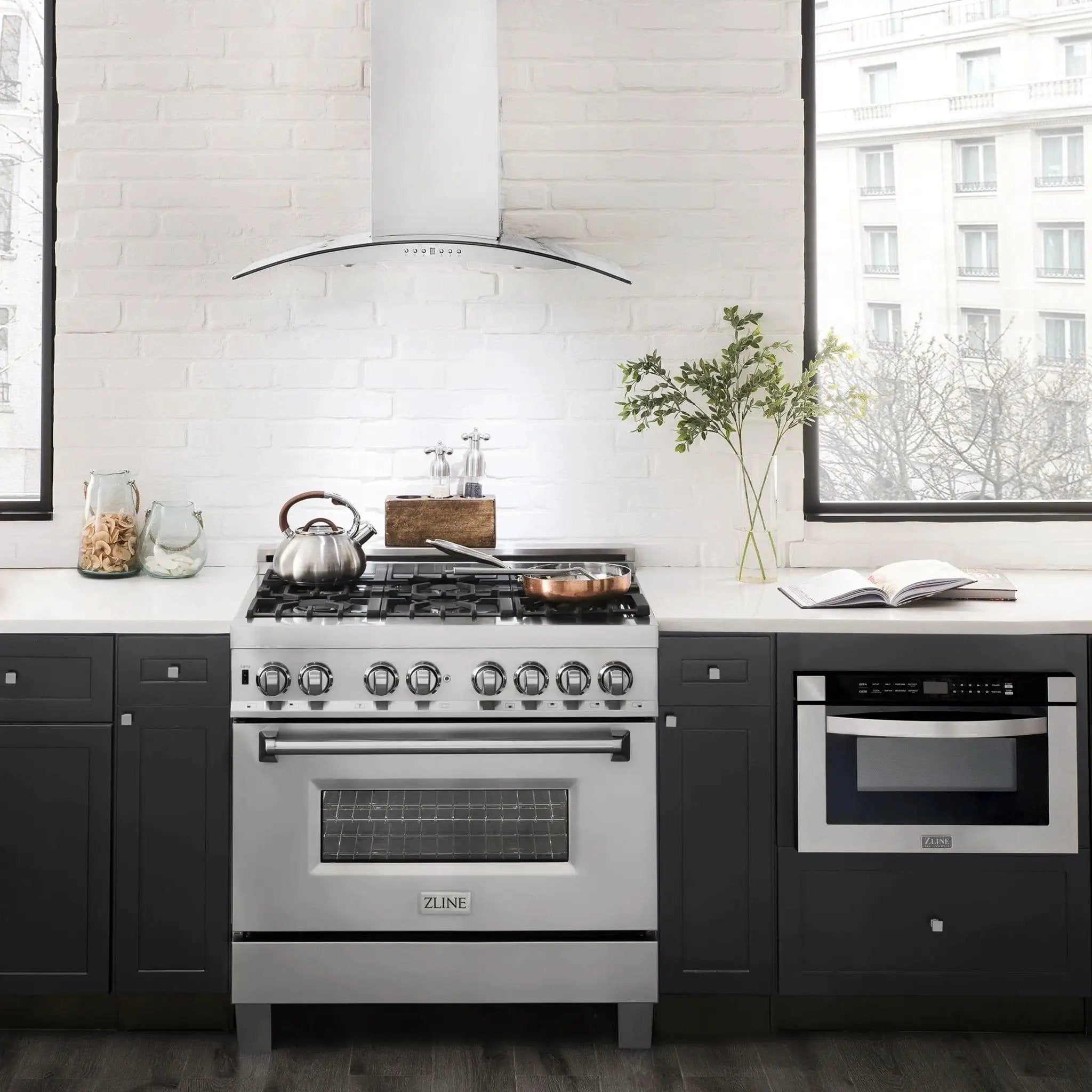 ZLINE 36" Stainless Steel Wall Range Hood KN4-36 by Farmhouse Kitchen and Bath