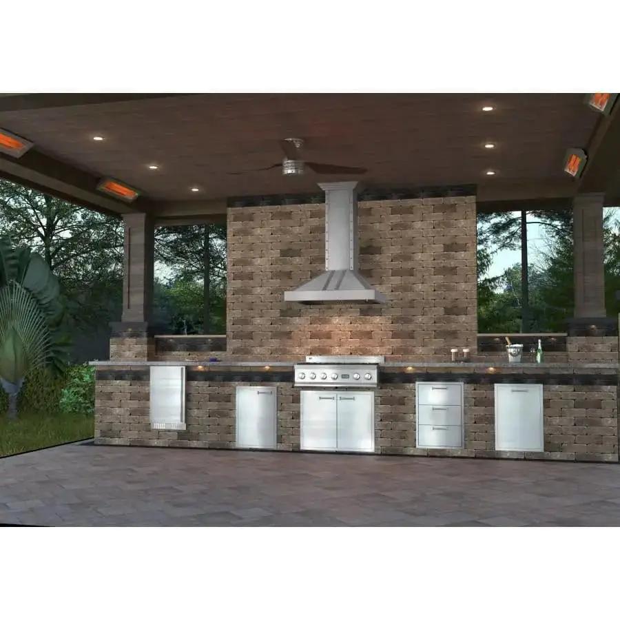 ZLINE 36" Stainless Wall Range Hood, 655-4SSSS-36 by Farmhouse Kitchen and Bath