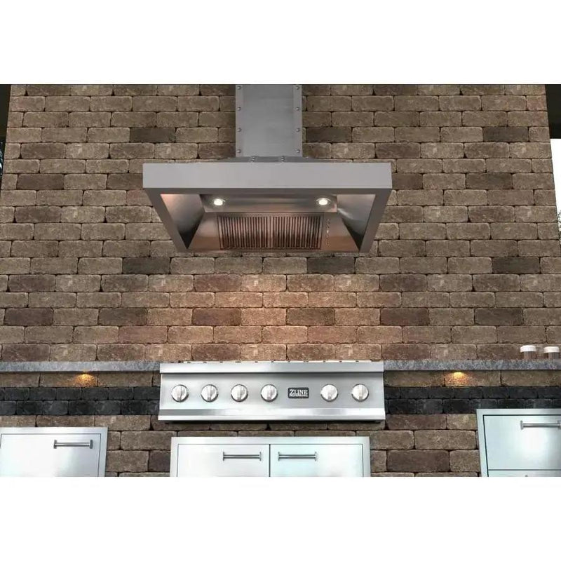 ZLINE 36" Stainless Wall Range Hood, 655-4SSSS-36 by Farmhouse Kitchen and Bath