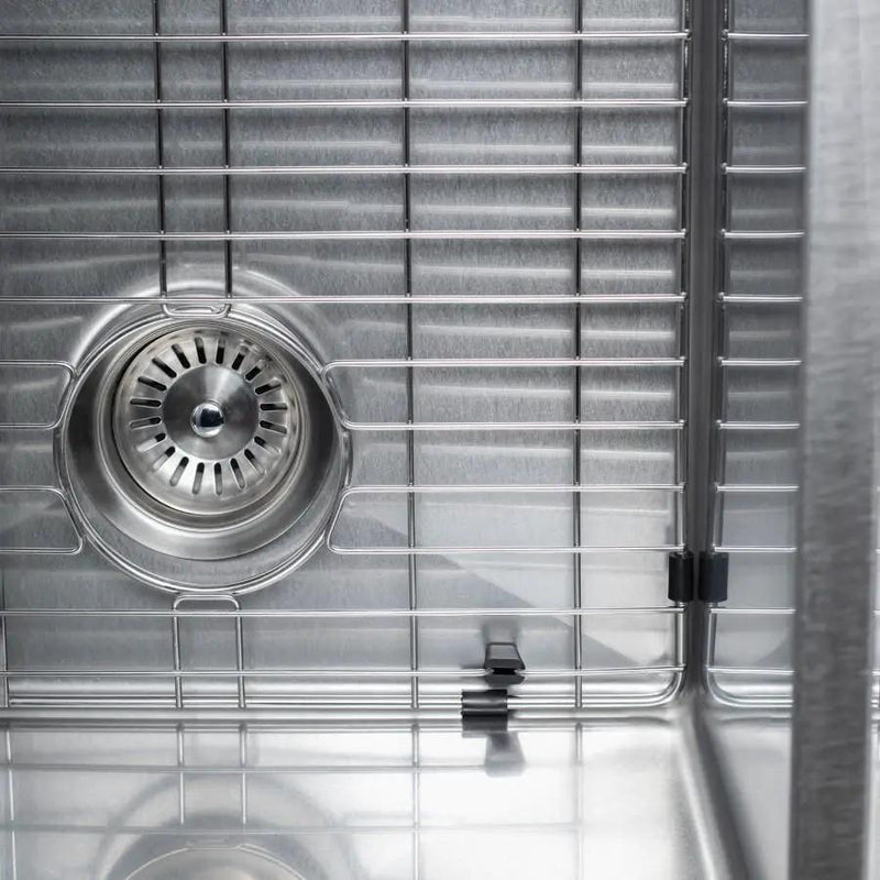 ZLINE 36" Undermount Double Bowl Sink DuraSnow Stainless Steel, SA60D-36S by Farmhouse Kitchen and Bath