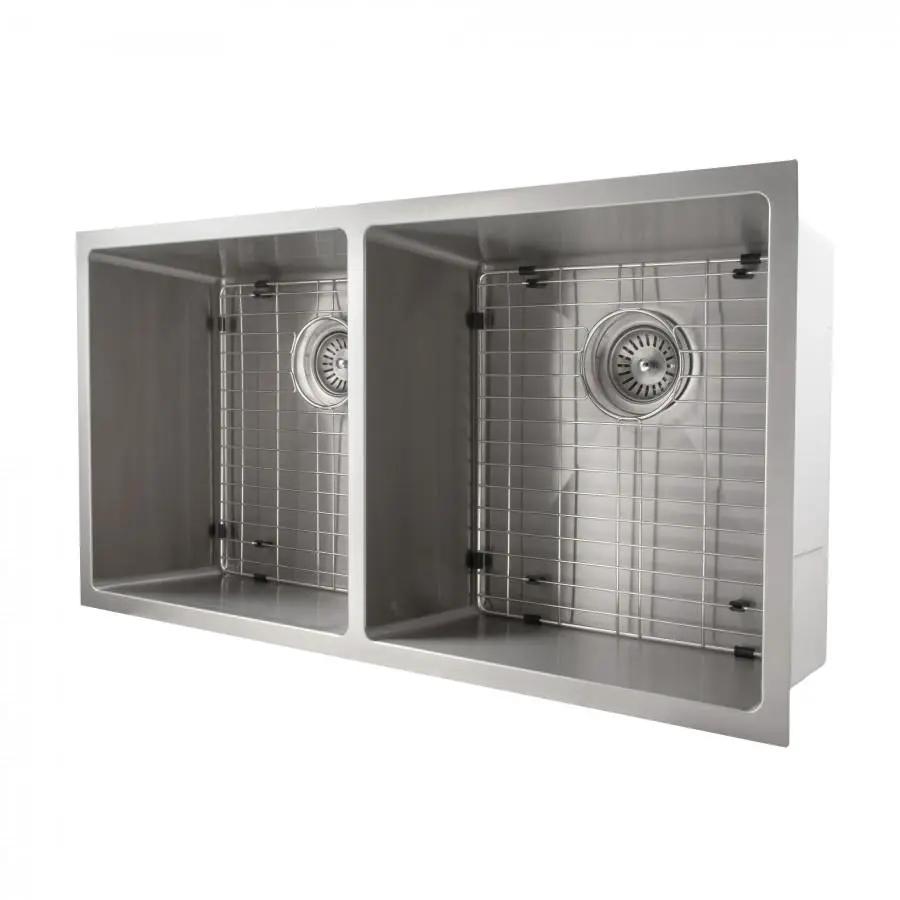 ZLINE 36" Undermount Double Bowl Sink in Stainless Steel, SR50D-36 by Farmhouse Kitchen and Bath