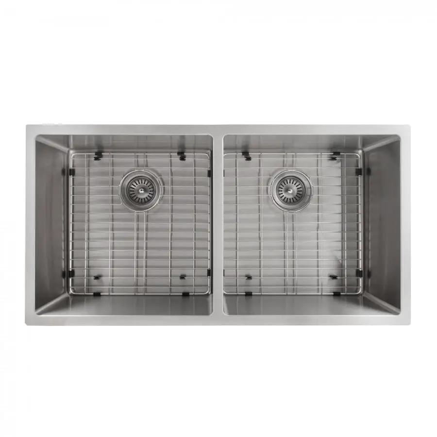 ZLINE 36" Undermount Double Bowl Sink in Stainless Steel, SR50D-36 by Farmhouse Kitchen and Bath