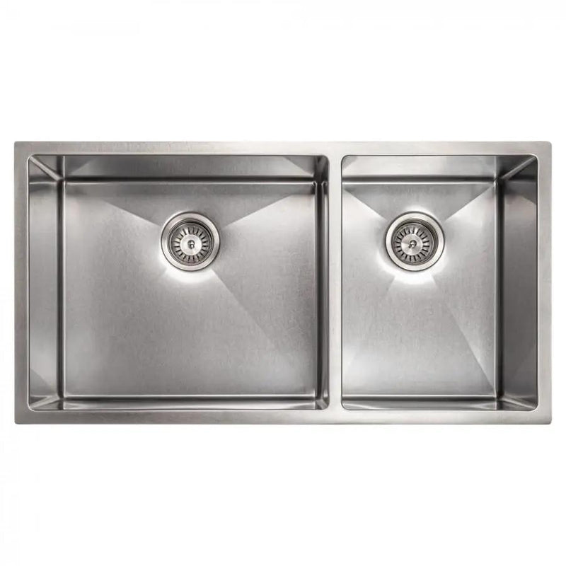 ZLINE 36" Undermount Double Bowl Sink Stainless Steel, SR60D-36S by Farmhouse Kitchen and Bath