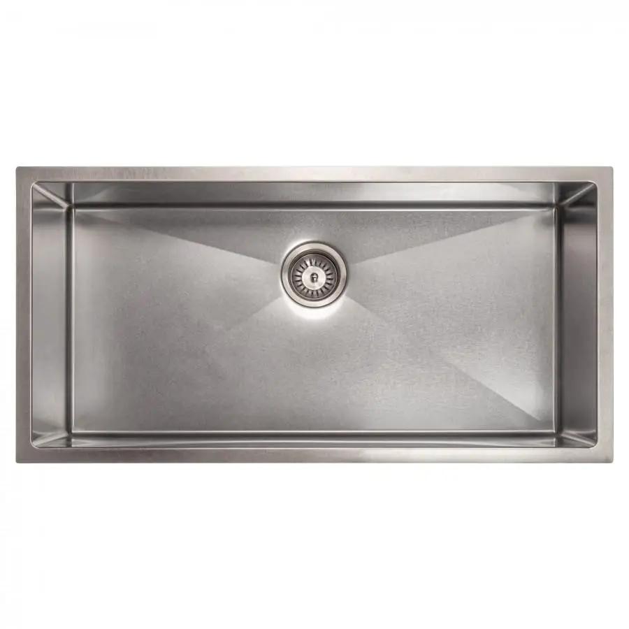 ZLINE 36" Undermount Single Bowl Sink DuraSnow Stainless Steel, SRS-36S by Farmhouse Kitchen and Bath