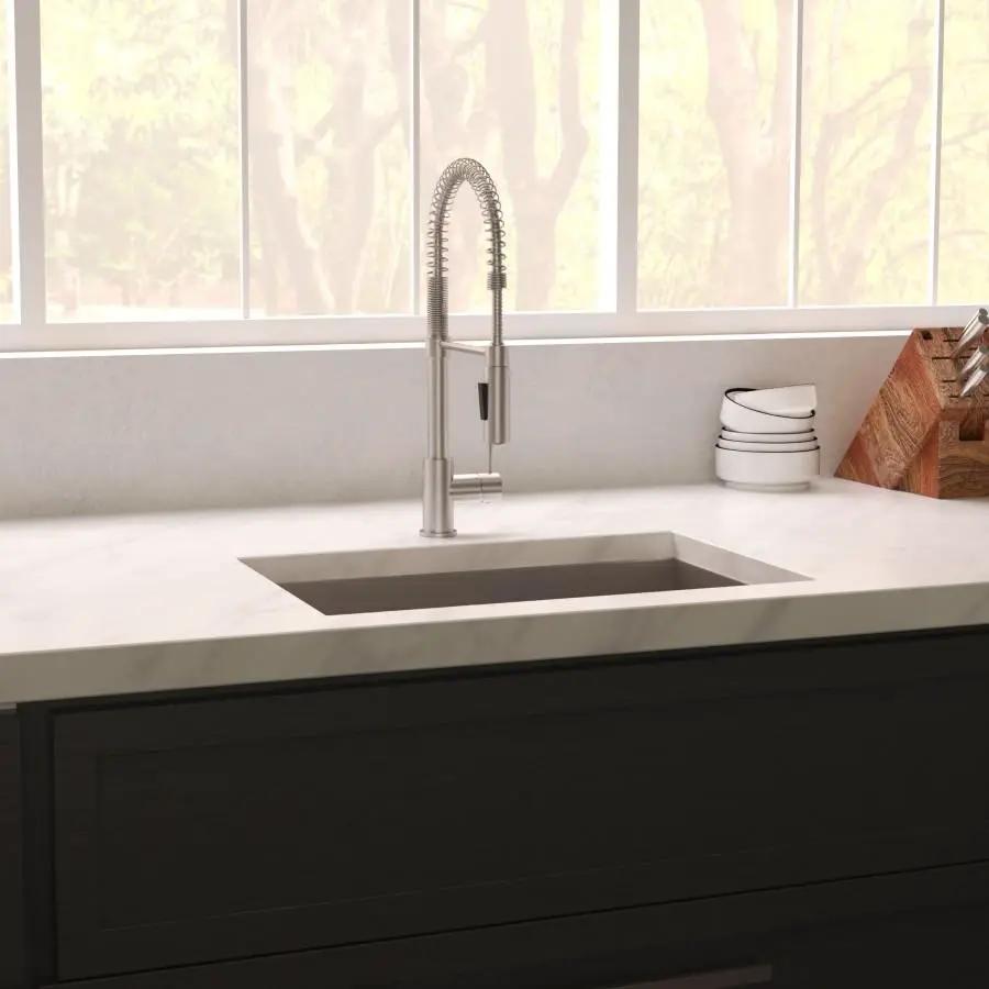 ZLINE 36" Undermount Single Bowl Sink DuraSnow Stainless Steel, SRS-36S by Farmhouse Kitchen and Bath