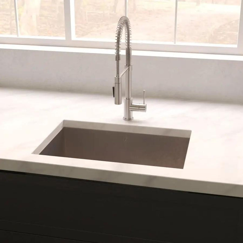 ZLINE 36" Undermount Single Bowl Sink DuraSnow Stainless Steel, SRS-36S by Farmhouse Kitchen and Bath