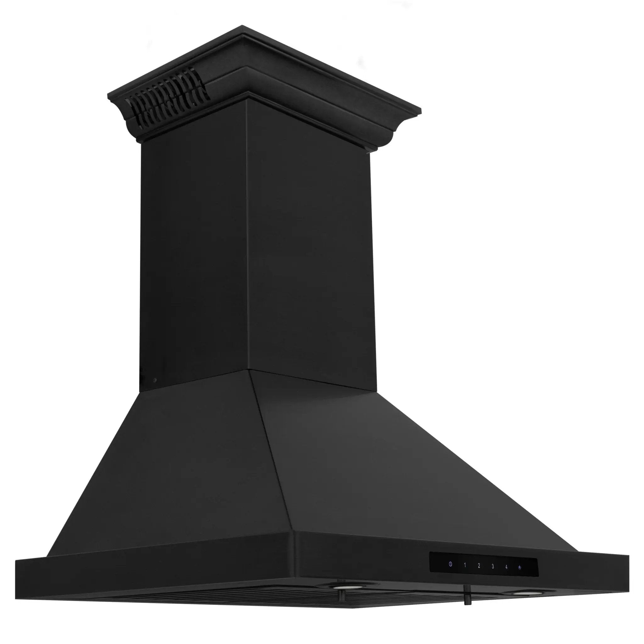 ZLINE 36" Wall Black Stainless Range Hood, Crown Speakers, BSKBNCRN-BT-36 by Farmhouse Kitchen and Bath