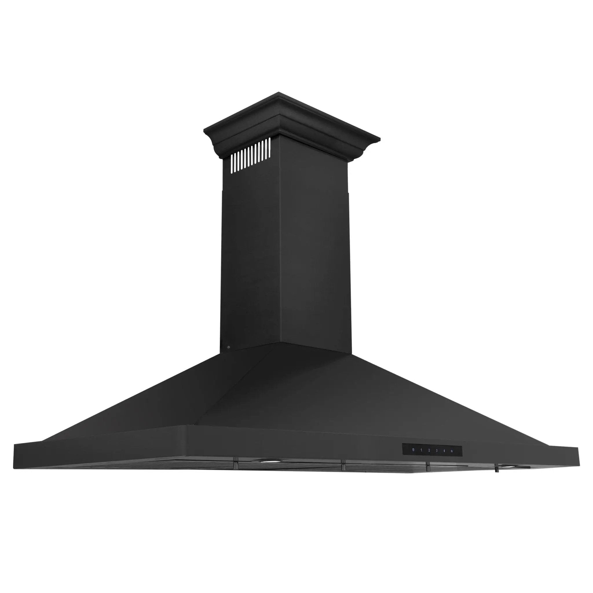 ZLINE 36" Wall Range Hood, Black Stainless, Crown Molding, BSKBNCRN-36 by Farmhouse Kitchen and Bath