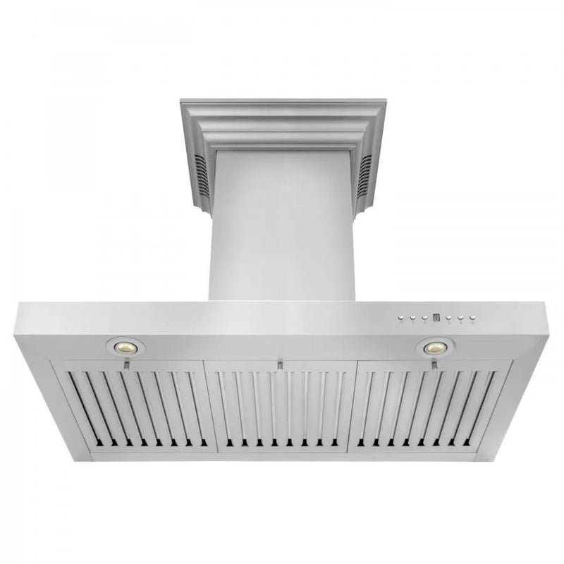 ZLINE 36" Wall Range Hood, Built-in CrownSound® Bluetooth Speakers, KECRN-BT-36 by Farmhouse Kitchen and Bath