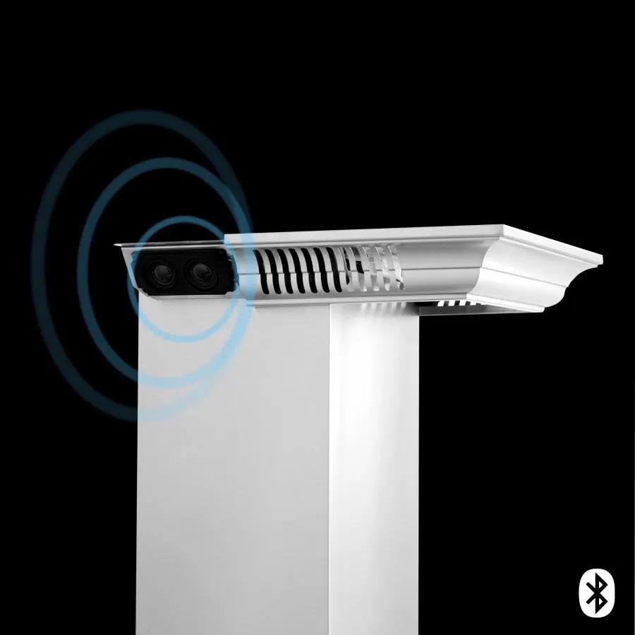 ZLINE 36" Wall Range Hood, Built-in CrownSound® Bluetooth Speakers, KL3CRN-BT-36 by Farmhouse Kitchen and Bath