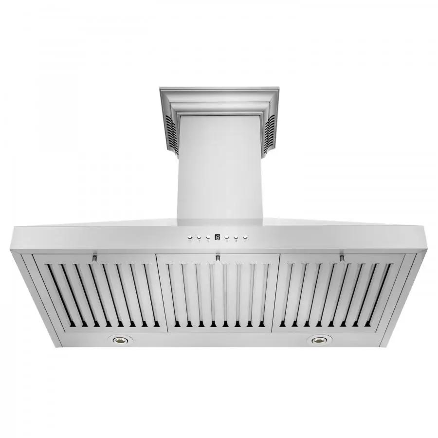 ZLINE 36" Wall Range Hood, Built-in CrownSound® Bluetooth Speakers, KL3CRN-BT-36 by Farmhouse Kitchen and Bath