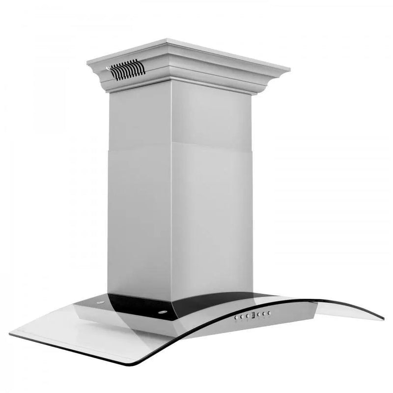 ZLINE 36" Wall Range Hood, Built-in CrownSound® Bluetooth Speakers, KZCRN-BT-36 by Farmhouse Kitchen and Bath