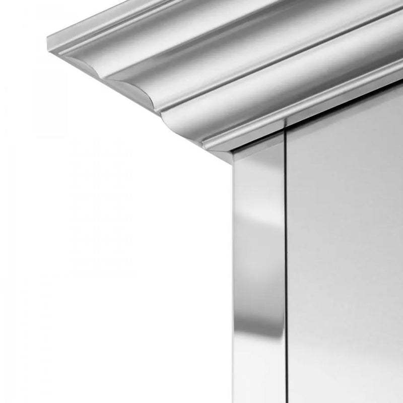 ZLINE 36" Wall Range Hood, DuraSnow Stainless, Mirror Accents, 655MR-36 by Farmhouse Kitchen and Bath