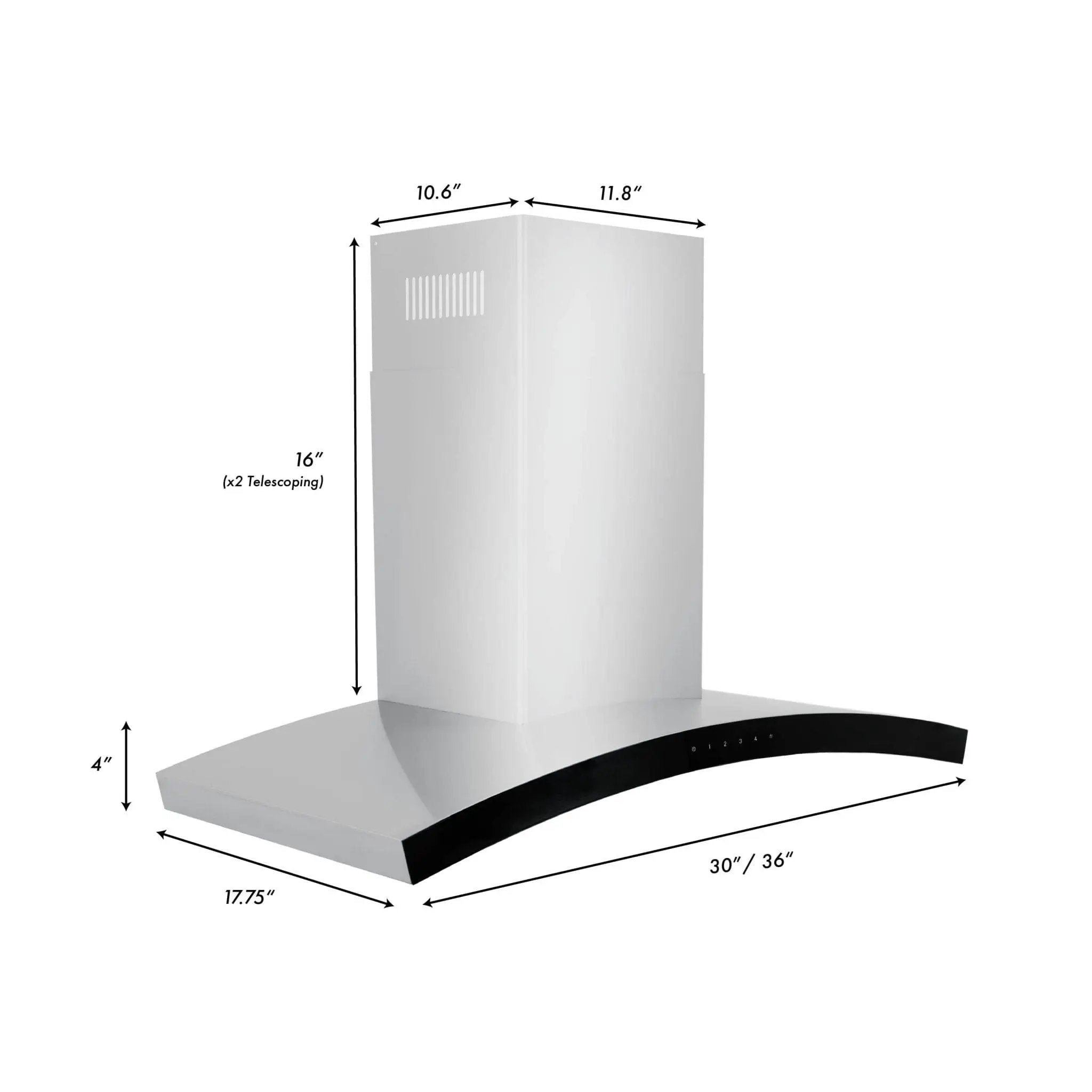 ZLINE 36" Wall Range Hood, KN6-36 by Farmhouse Kitchen and Bath