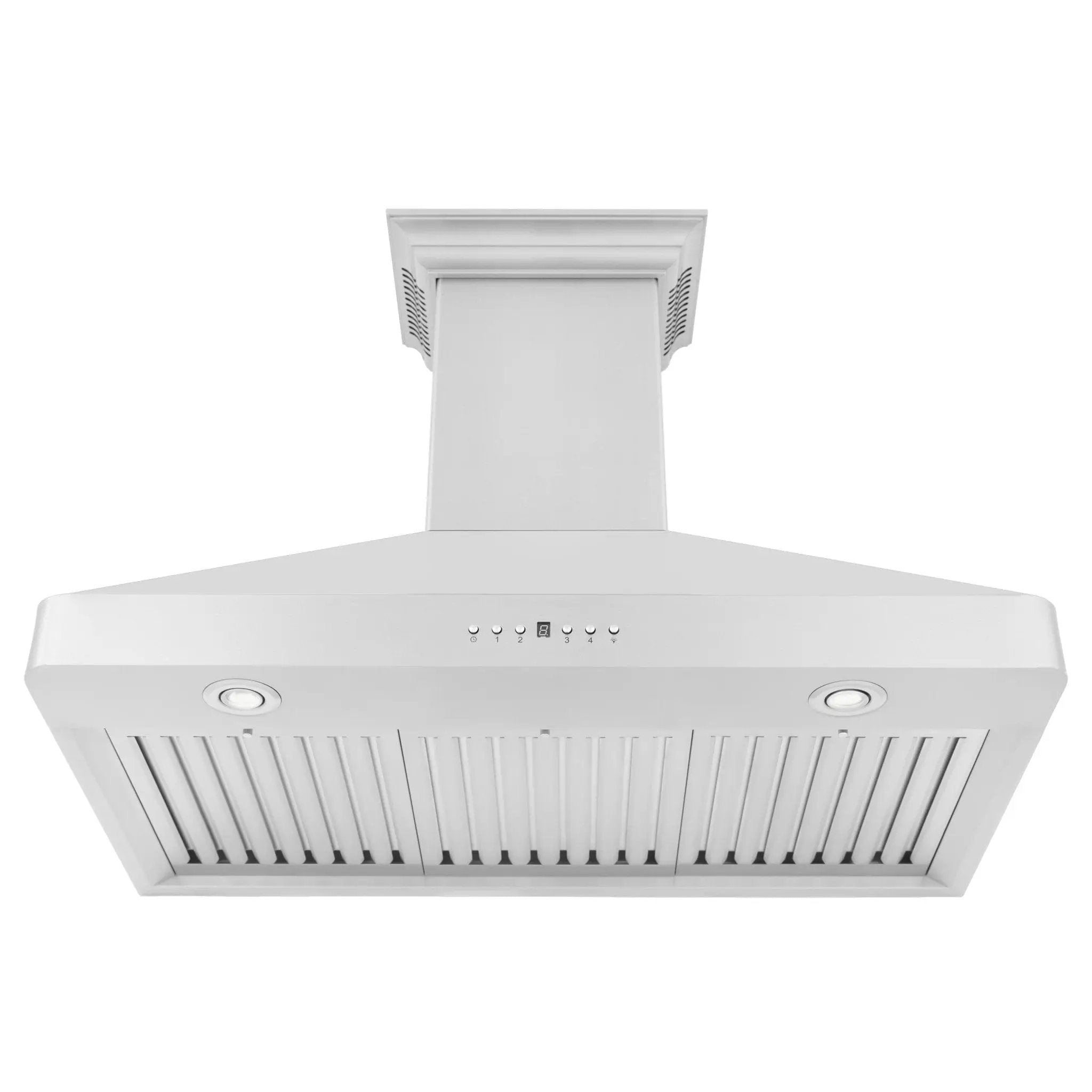 ZLINE 36" Wall RangeHood, Stainless, CrownSound Speakers, KF2CRN-BT-36 by Farmhouse Kitchen and Bath