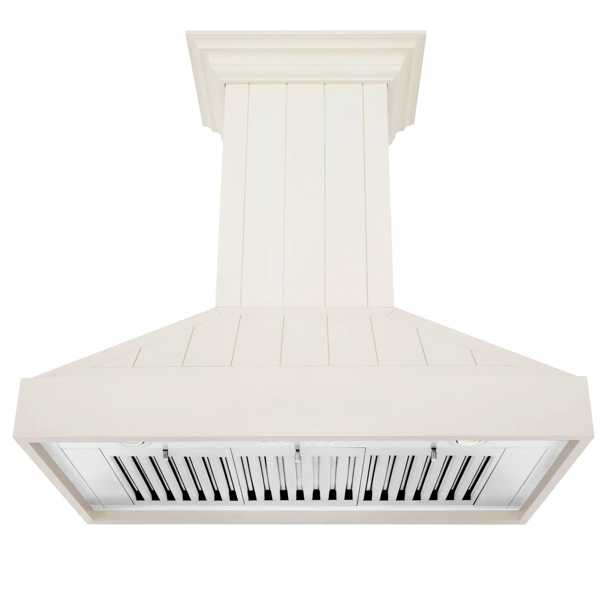 ZLINE 36" Wooden Wall Mount Range Hood in Cottage White, KPTT-36 by Farmhouse Kitchen and Bath
