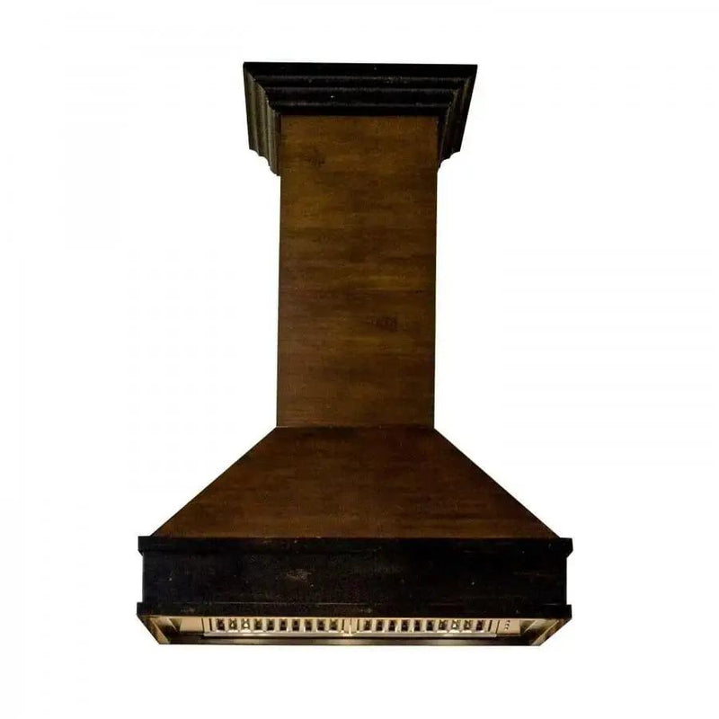 ZLINE 36" Wooden Wall Range Hood, Crown Molding 329AH-36 by Farmhouse Kitchen and Bath