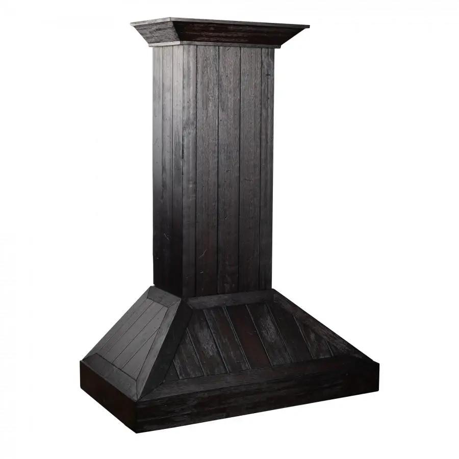 ZLINE 36" Wooden Wall Range Hood, Rustic Dark, KPDD-36 by Farmhouse Kitchen and Bath