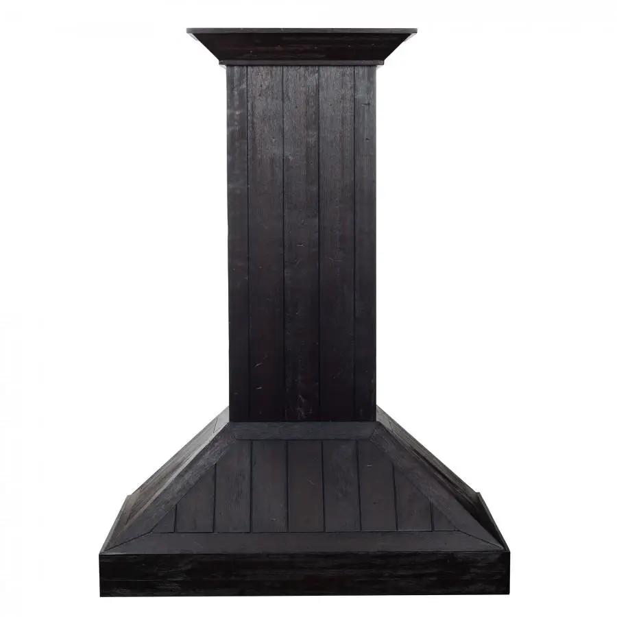 ZLINE 36" Wooden Wall Range Hood, Rustic Dark, KPDD-36 by Farmhouse Kitchen and Bath