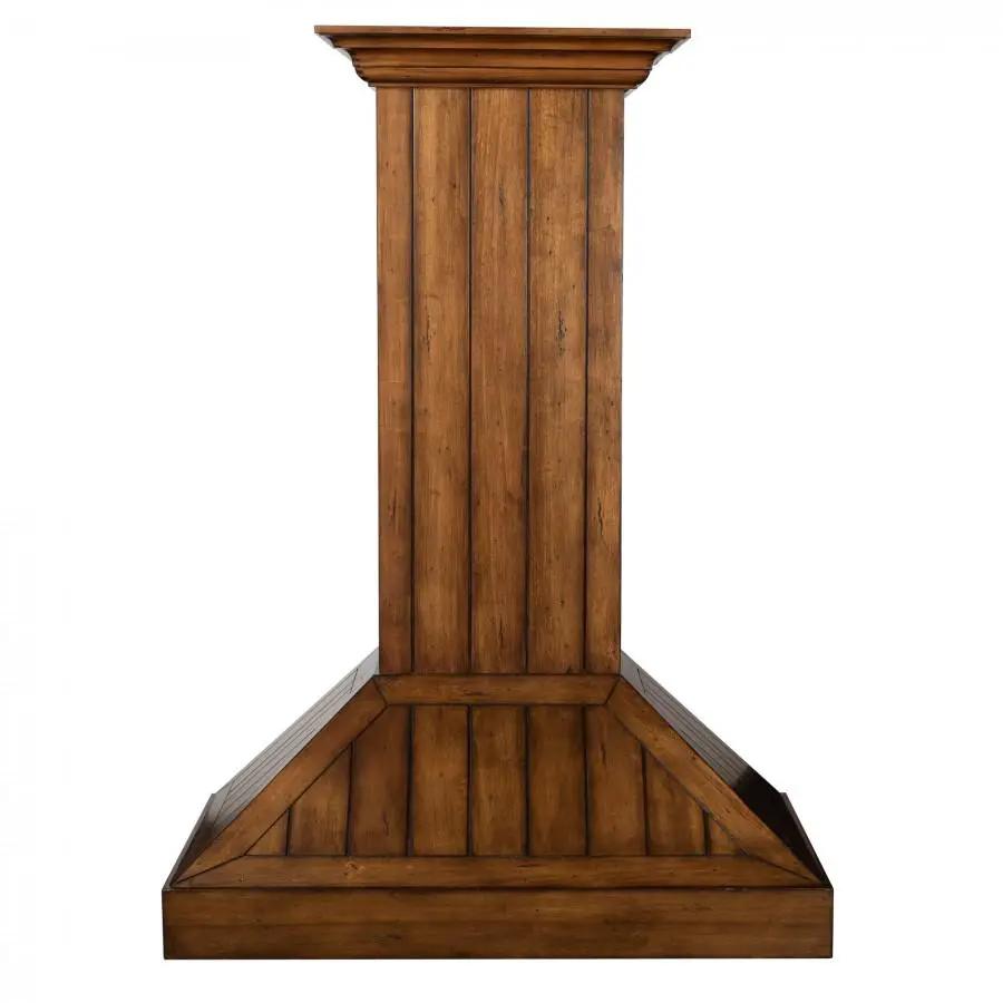ZLINE 36" Wooden Wall Range Hood, Rustic Light, KPLL-36 by Farmhouse Kitchen and Bath