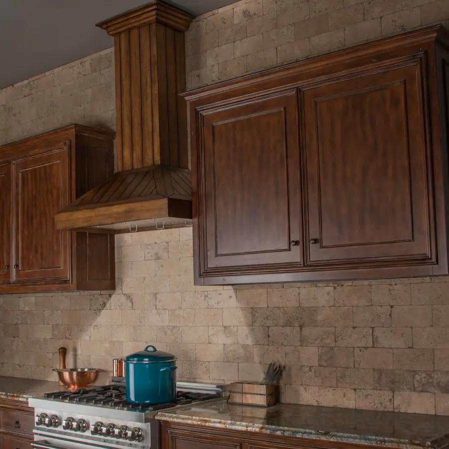ZLINE 36" Wooden Wall Range Hood, Rustic Light, KPLL-36 by Farmhouse Kitchen and Bath