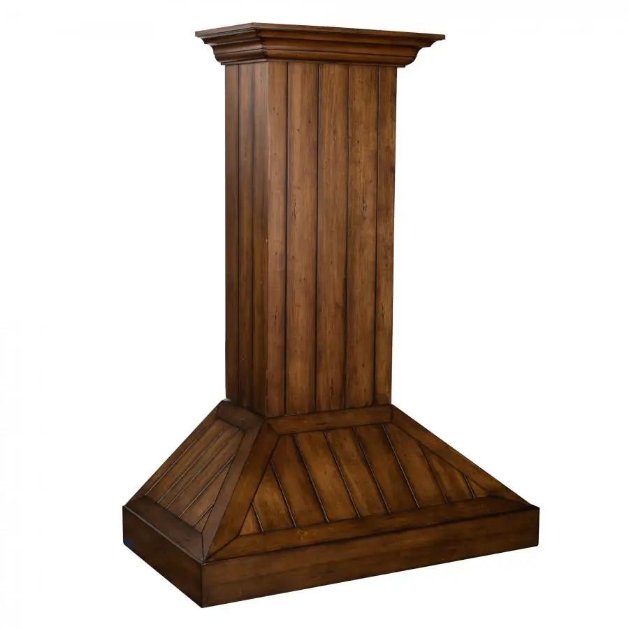 ZLINE 36" Wooden Wall Range Hood, Rustic Light, KPLL-36 by Farmhouse Kitchen and Bath