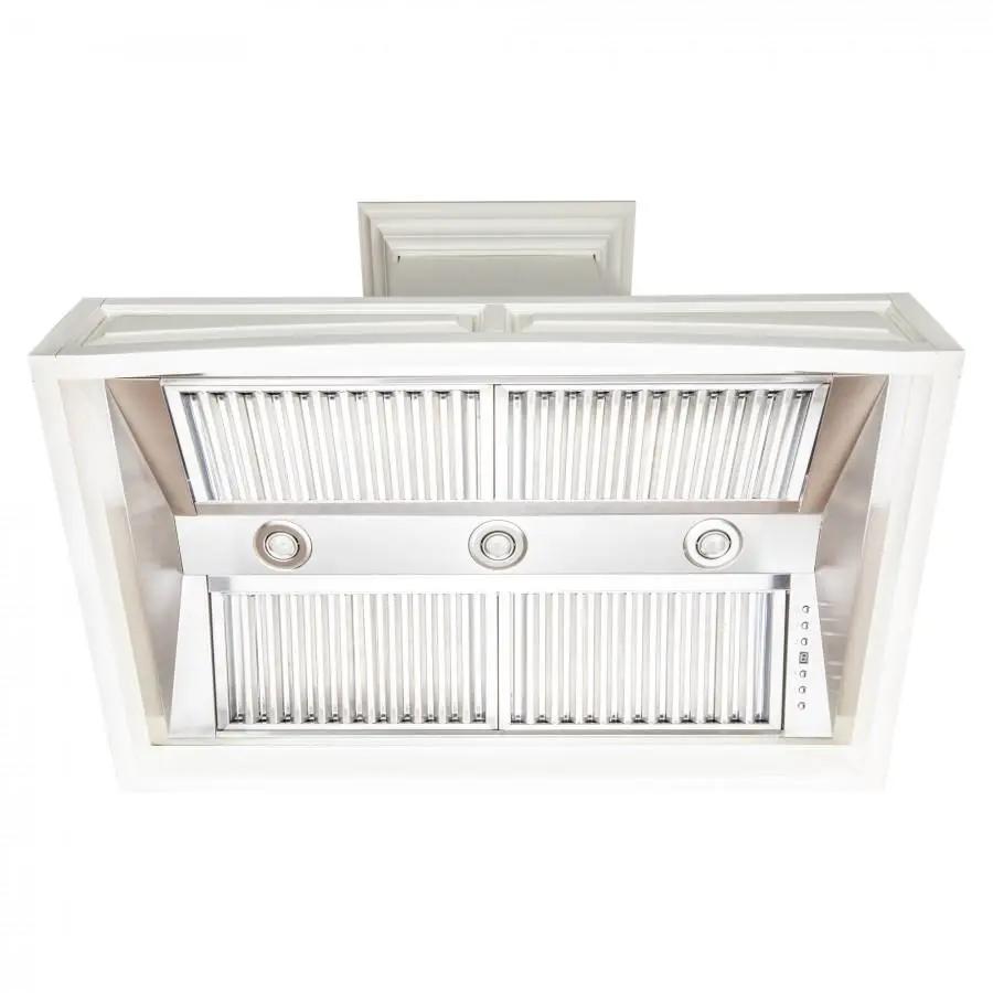 ZLINE 36" Wooden Wall Range Hood with Crown Molding, 321TT-36 by Farmhouse Kitchen and Bath