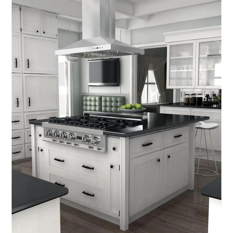 ZLINE 42" Remote Dual Blower Stainless Island Range Hood, GL2i-RD-42 by Farmhouse Kitchen and Bath