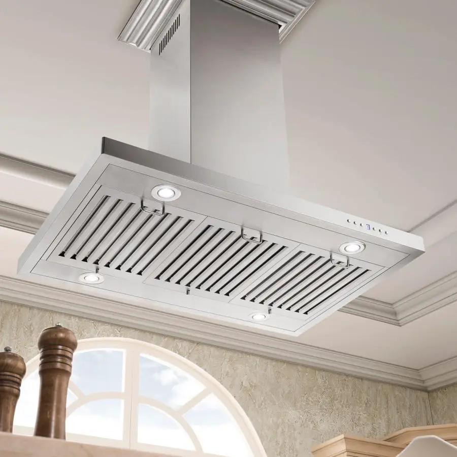 ZLINE 42" Stainless Steel Island Range Hood, KE2i-42 by Farmhouse Kitchen and Bath