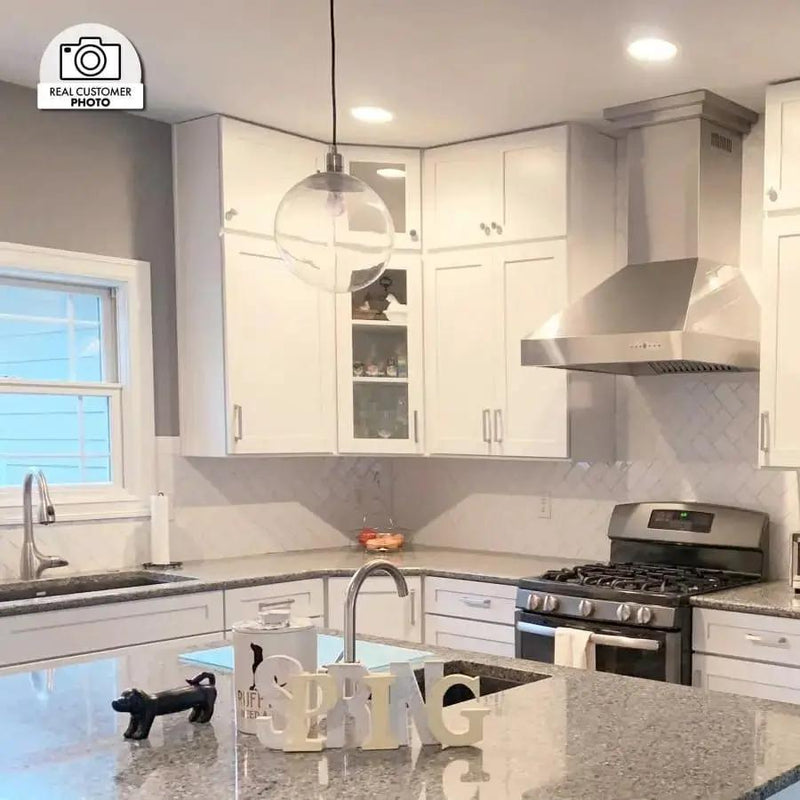ZLINE 42" Stainless Steel Wall Range Hood, 667-42 by Farmhouse Kitchen and Bath