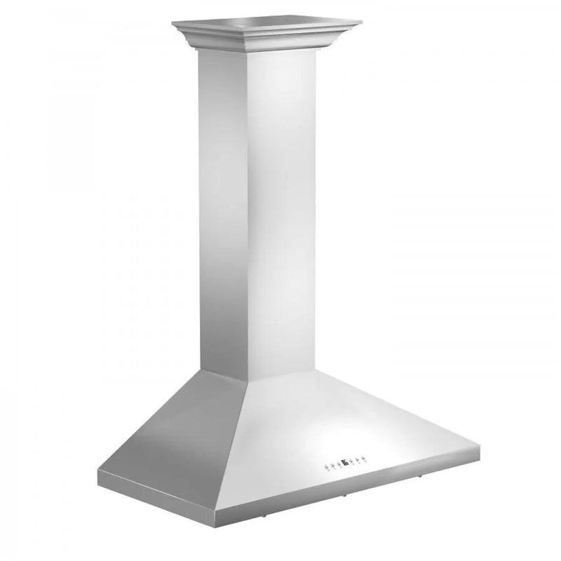 ZLINE 42" Stainless Steel Wall Range Hood, Crown Molding, KL2CRN-42 by Farmhouse Kitchen and Bath