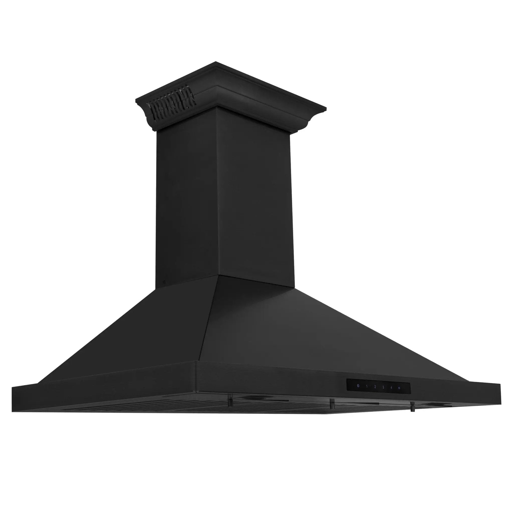 ZLINE 42" Wall Black Stainless Range Hood, Crown Speakers, BSKBNCRN-BT-42 by Farmhouse Kitchen and Bath