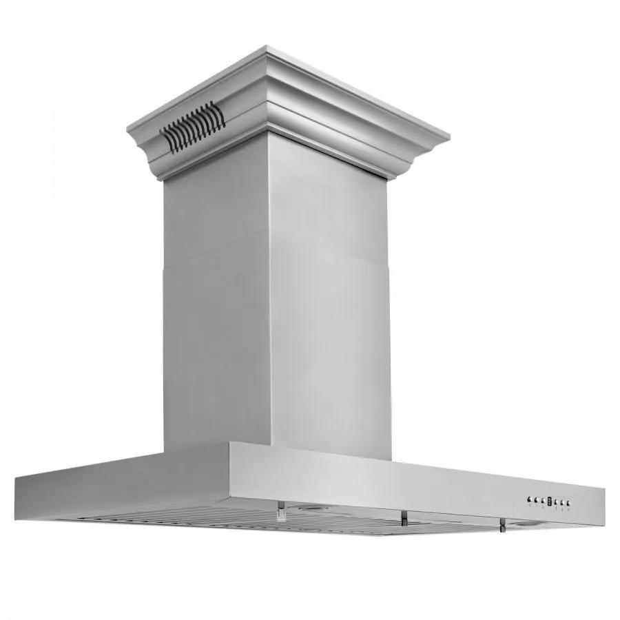 ZLINE 42" Wall Range Hood, Built-in CrownSound® Bluetooth Speakers, KECRN-BT-42 by Farmhouse Kitchen and Bath