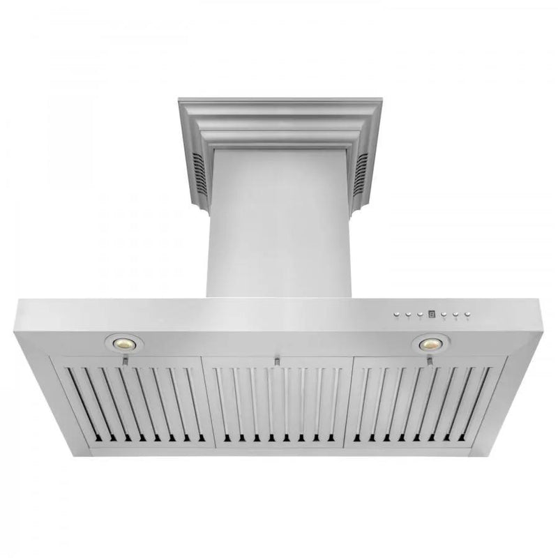 ZLINE 42" Wall Range Hood, Built-in CrownSound® Bluetooth Speakers, KECRN-BT-42 by Farmhouse Kitchen and Bath