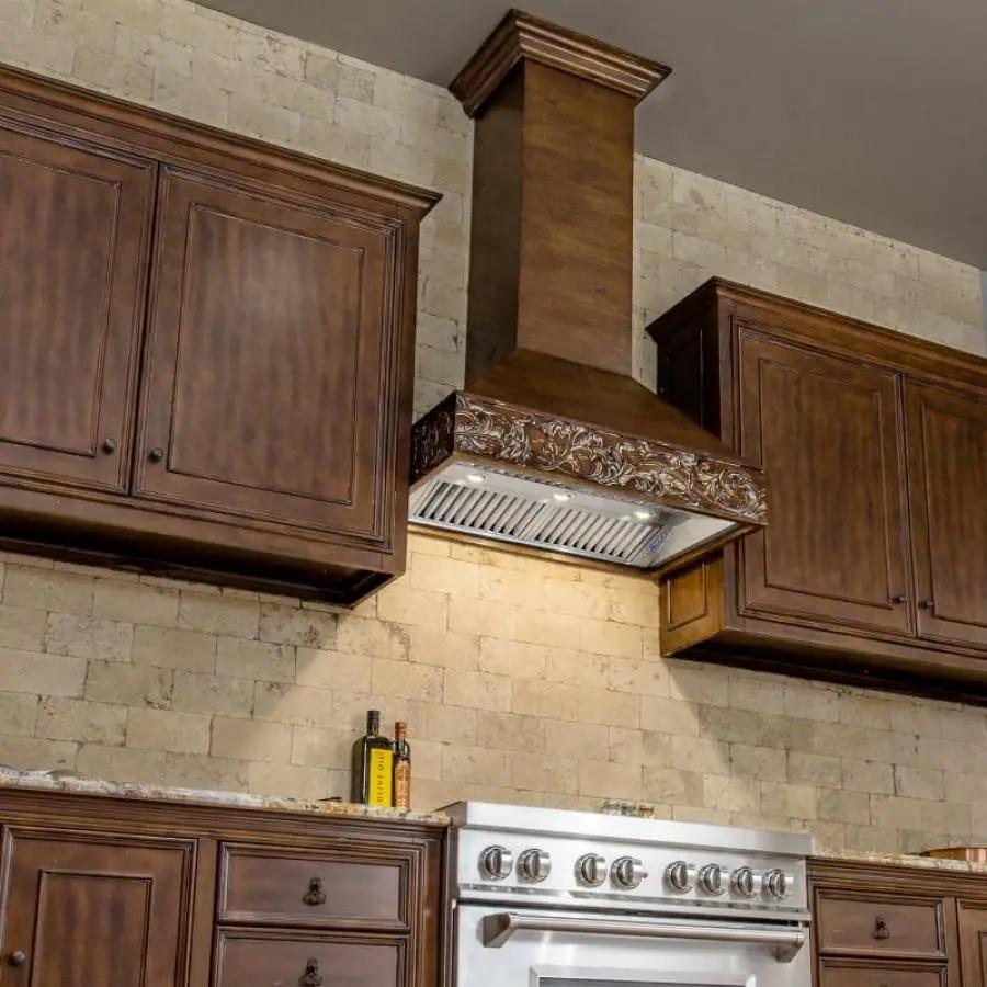 ZLINE 42" Wooden Wall Range Hood, Remote Motor, 373RR-RD-42 by Farmhouse Kitchen and Bath