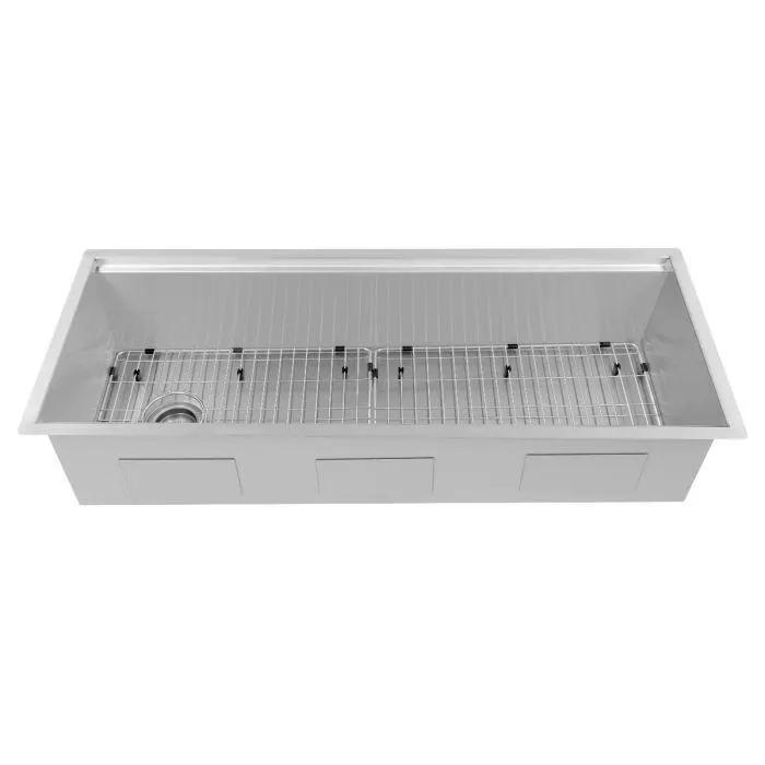 ZLINE 43" Undermount Single Bowl Sink, DuraSnow Stainless, SLS-43S by Farmhouse Kitchen and Bath