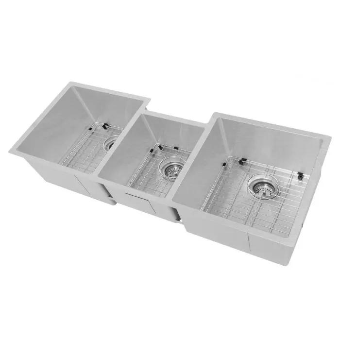 ZLINE 45" Undermount Triple Bowl Sink, DuraSnow Stainless, SLT-45S by Farmhouse Kitchen and Bath