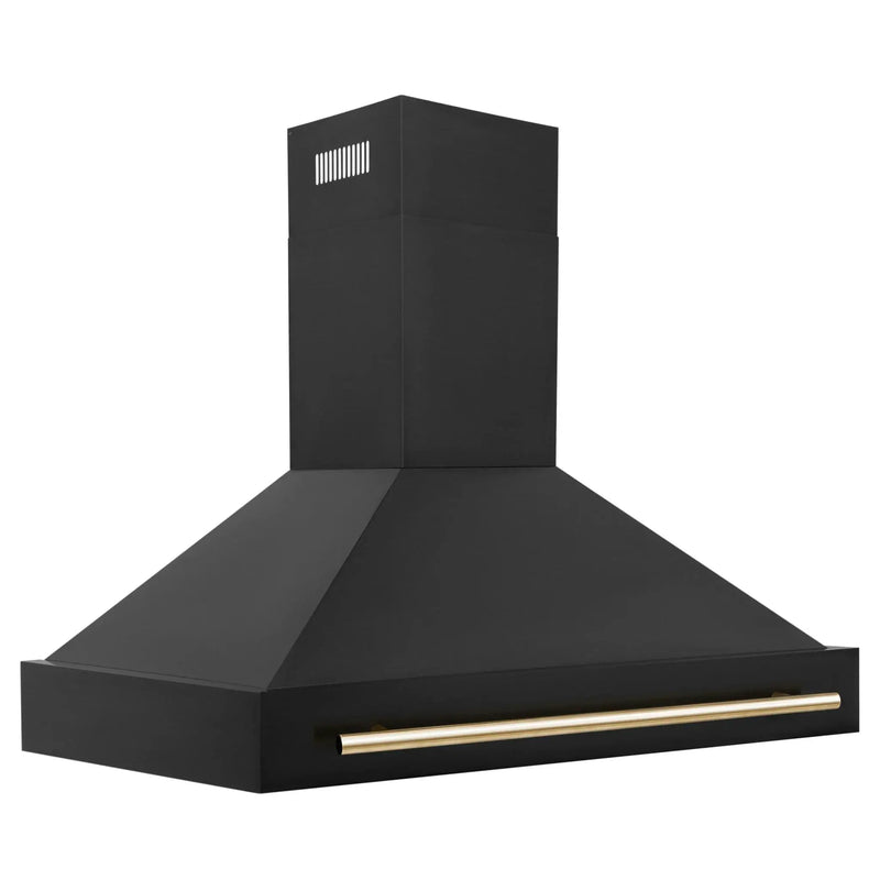 ZLINE 48" Autograph Black Stainless Wall Range Hood, BS655Z-48-G by Farmhouse Kitchen and Bath