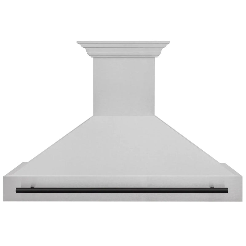 ZLINE 48" Autograph DuraSnow Stainless Steel Hood 8654SNZ-48-MB by Farmhouse Kitchen and Bath