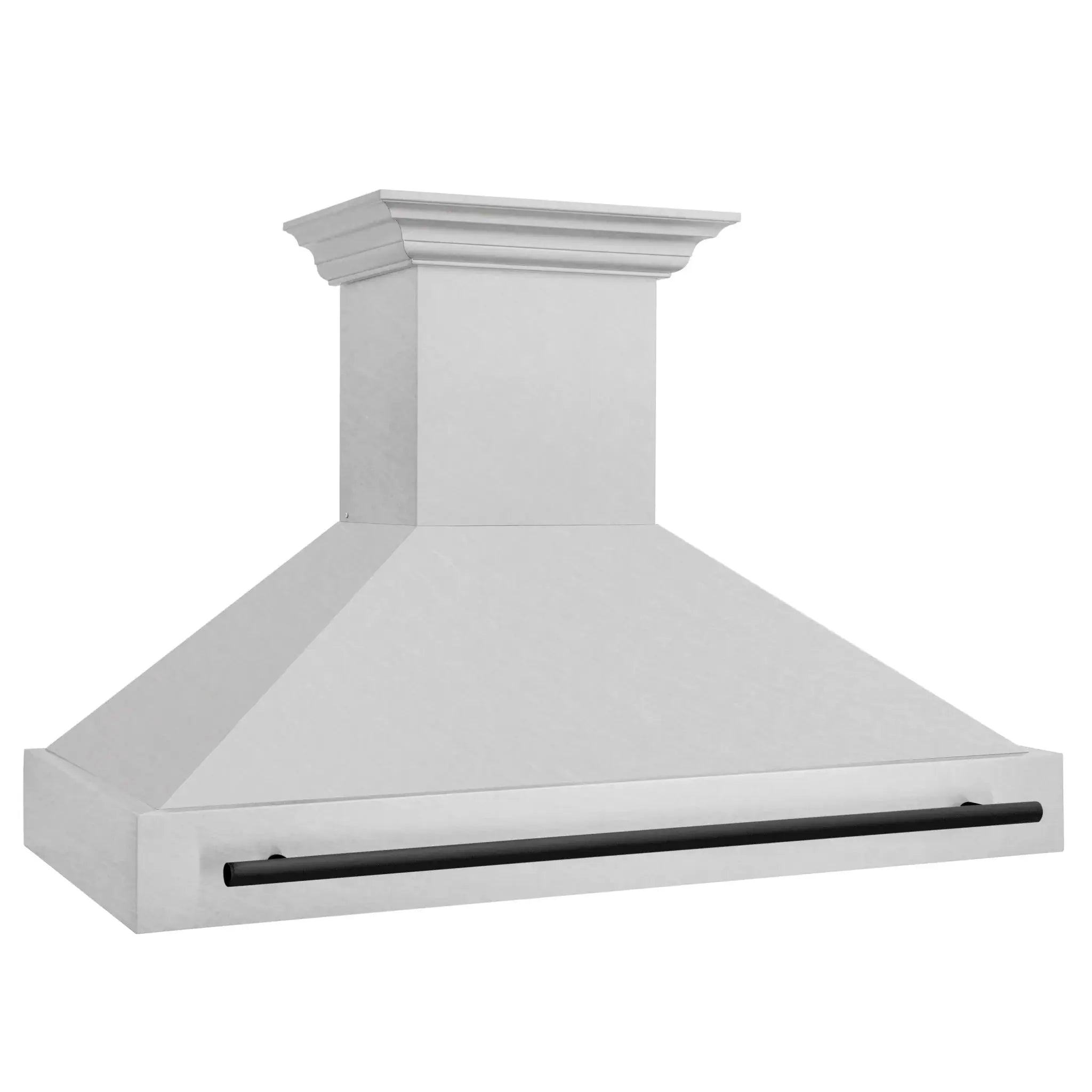 ZLINE 48" Autograph DuraSnow Stainless Steel Hood 8654SNZ-48-MB by Farmhouse Kitchen and Bath