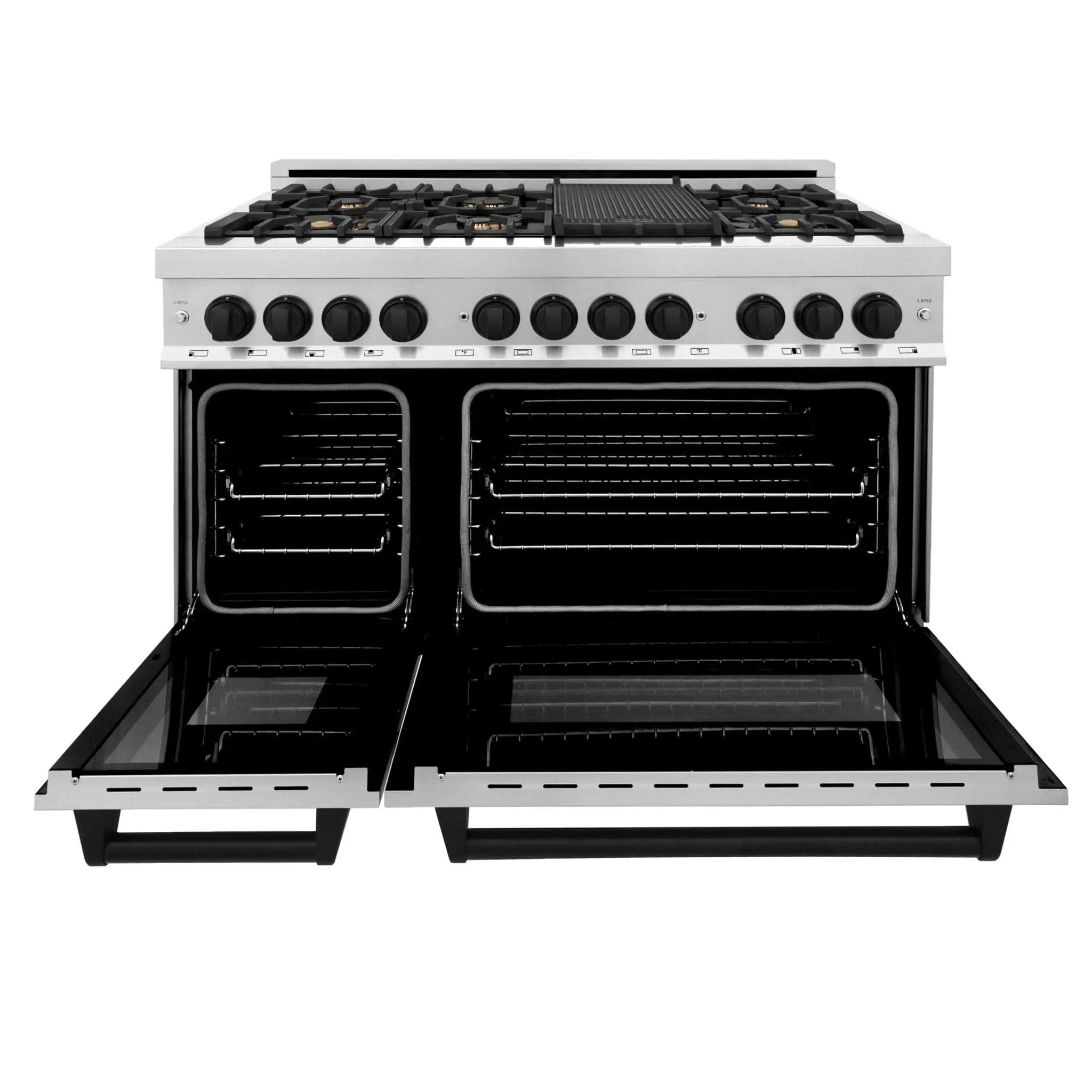 ZLINE 48" Autograph Edition, Dual Fuel Range, RAZ-48-MB by Farmhouse Kitchen and Bath