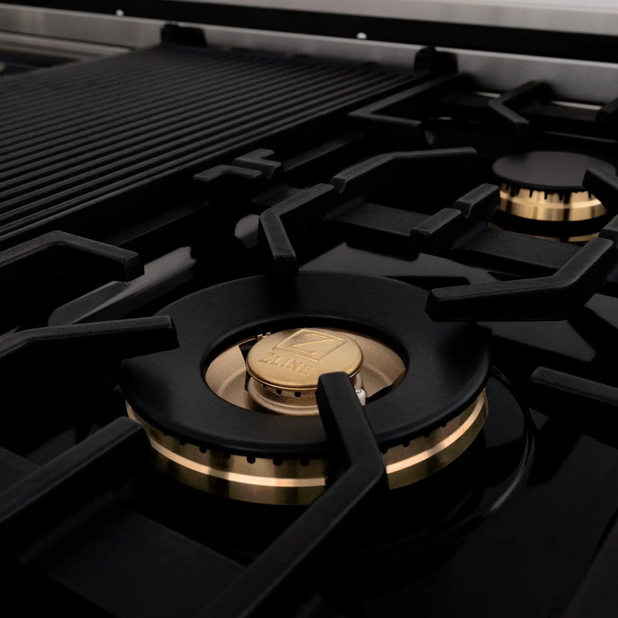 ZLINE 48" Autograph Edition, Dual Fuel Range, RAZ-48-MB by Farmhouse Kitchen and Bath