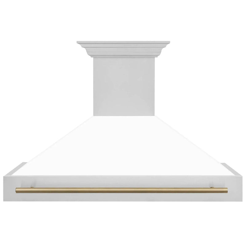 ZLINE 48" Autograph Stainless Wall Range Hood, 8654STZ-WM48-CB by Farmhouse Kitchen and Bath