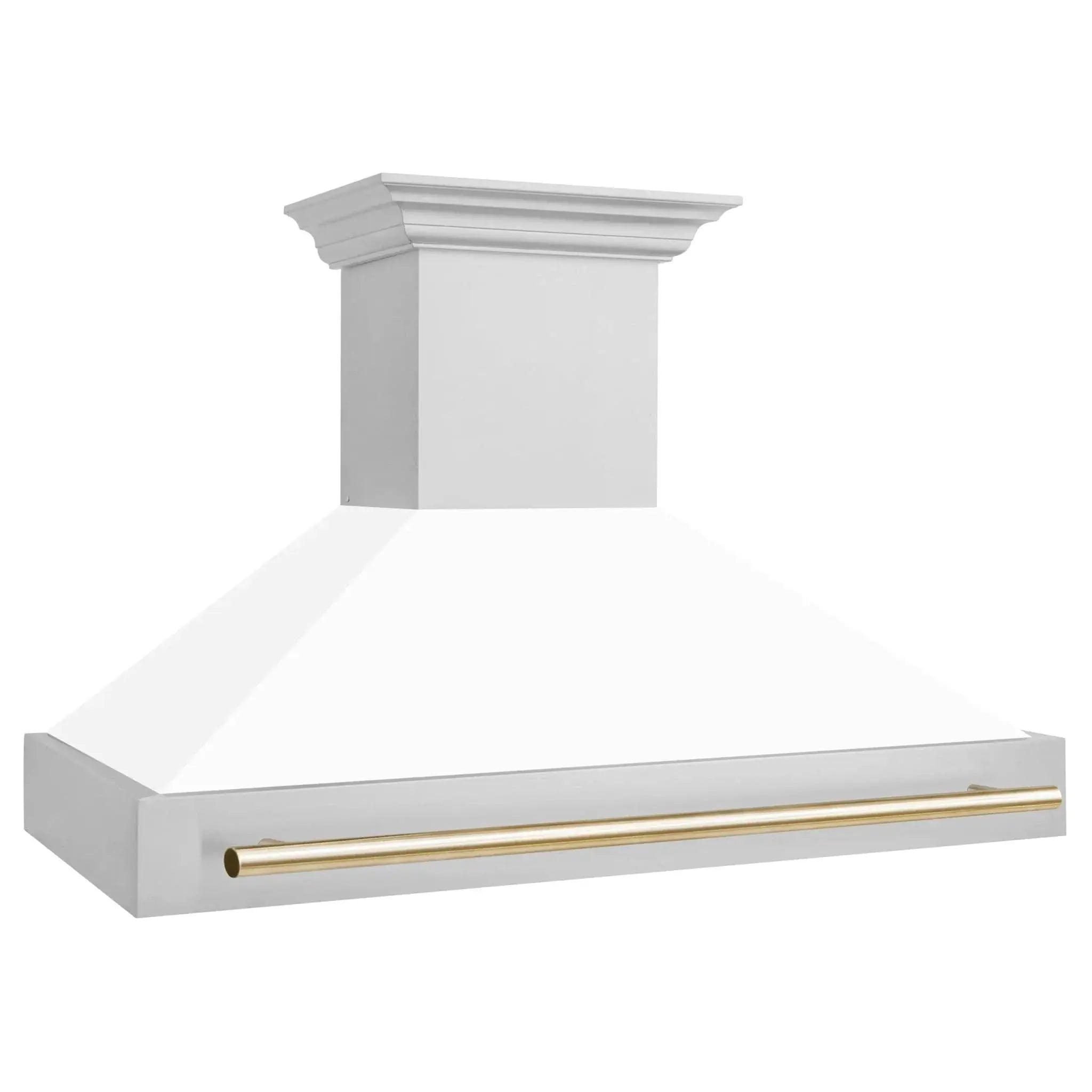 ZLINE 48" Autograph Stainless Wall Range Hood, 8654STZ-WM48-G by Farmhouse Kitchen and Bath